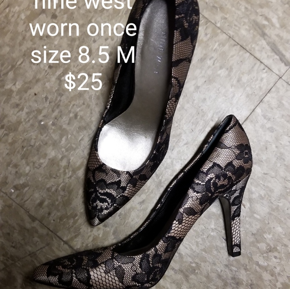 Nine west lace heels